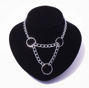 BDSM Ketten-Halsband mit Würgefunktion